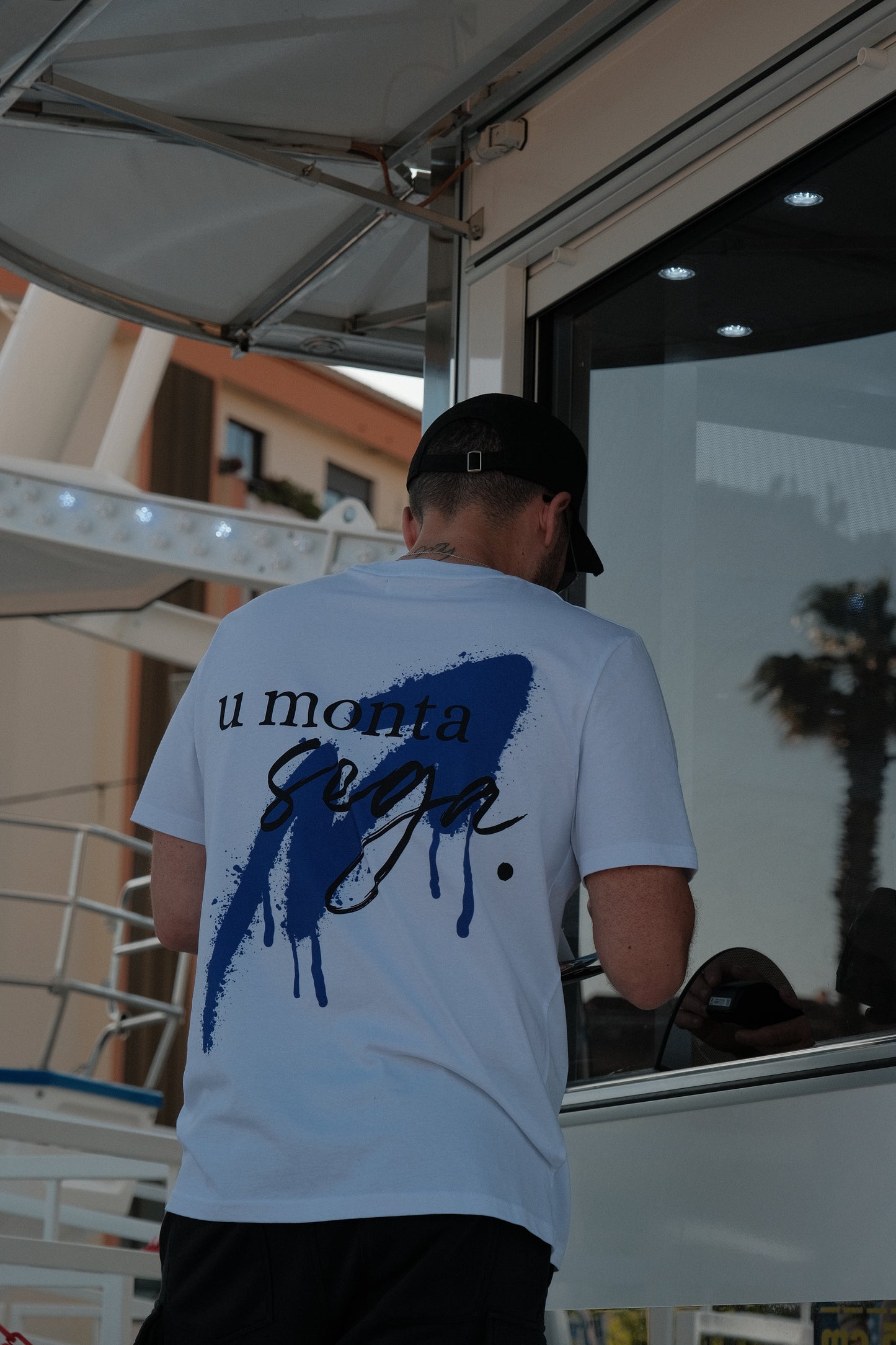T-SHIRT BLANC "MONTA SEGA"