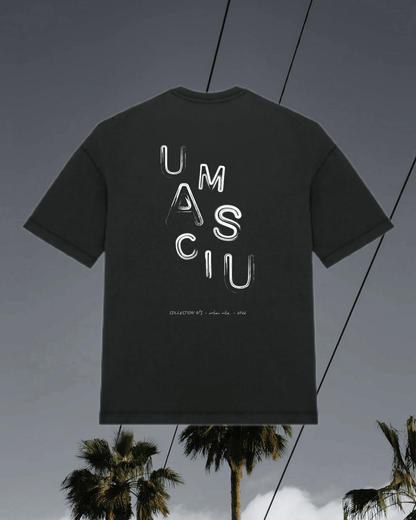 T-SHIRT OVERSIZE NOIR "ANAGRAMME"