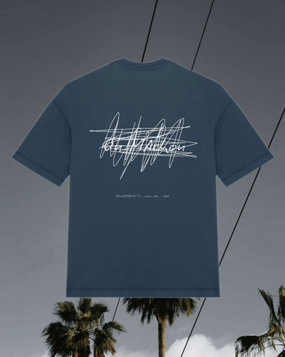 T-SHIRT OVERSIZE MARINE VINTAGE "CONFIDENTIEL"