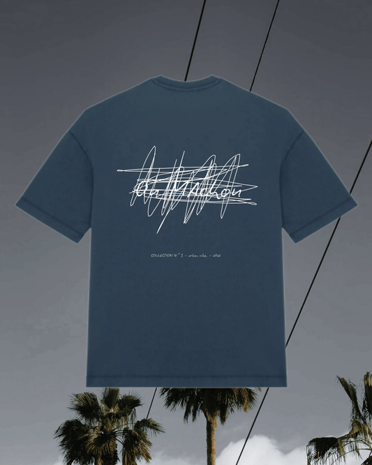 T-SHIRT OVERSIZE MARINE VINTAGE "CONFIDENTIEL"