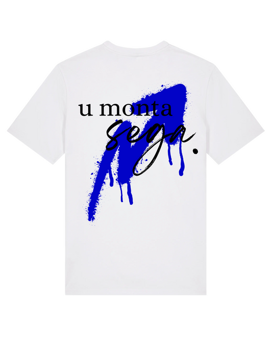 T-SHIRT BLANC "U MONTA SEGA"