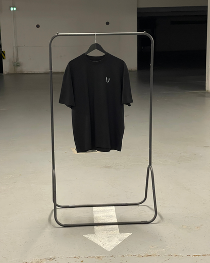 T-SHIRT OVERSIZE NOIR "ANAGRAMME"