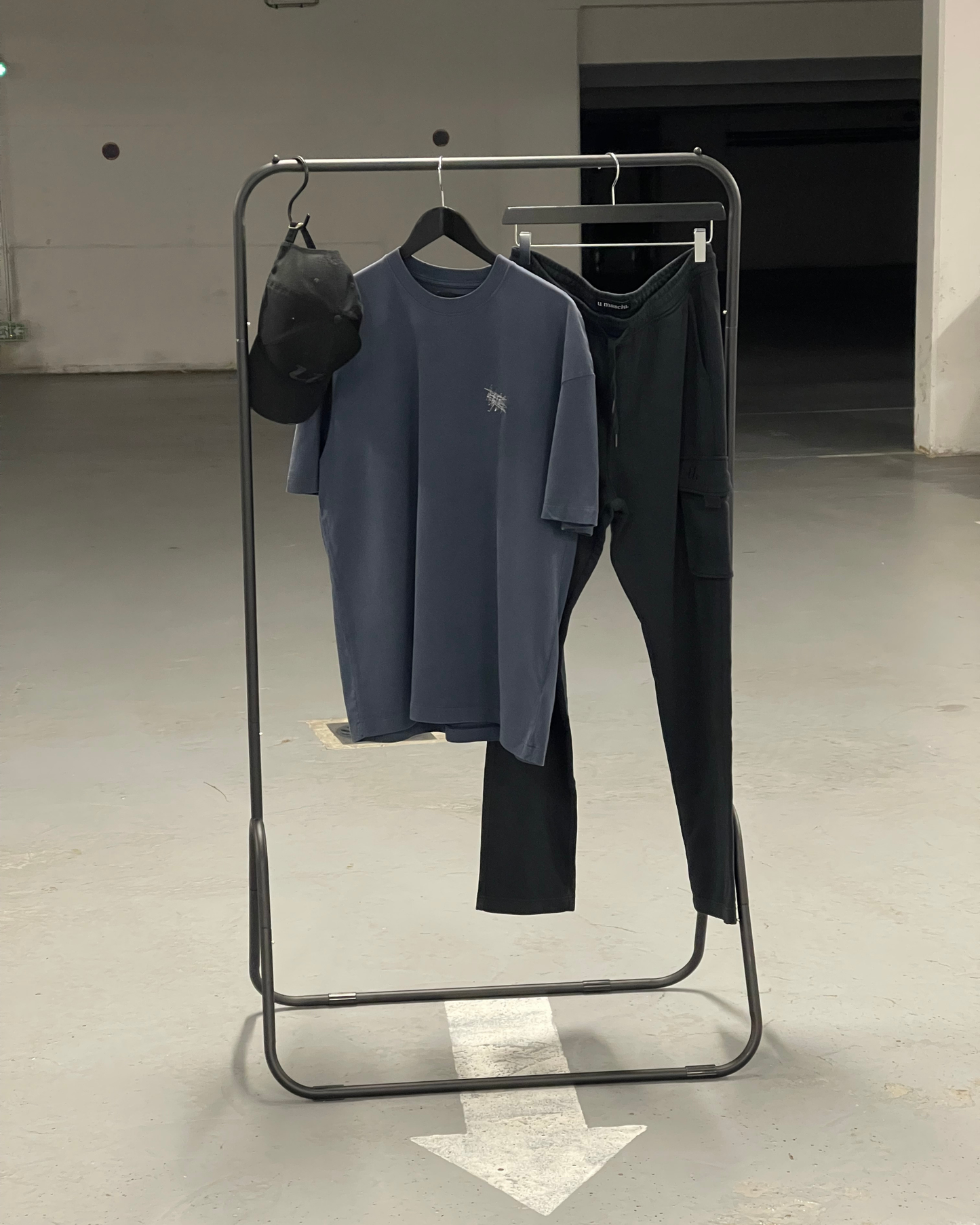 T-SHIRT OVERSIZE MARINE VINTAGE "CONFIDENTIEL"