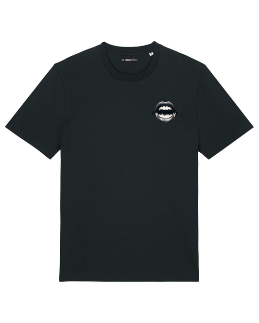 T-SHIRT NOIR "BOCCA SUNSET"