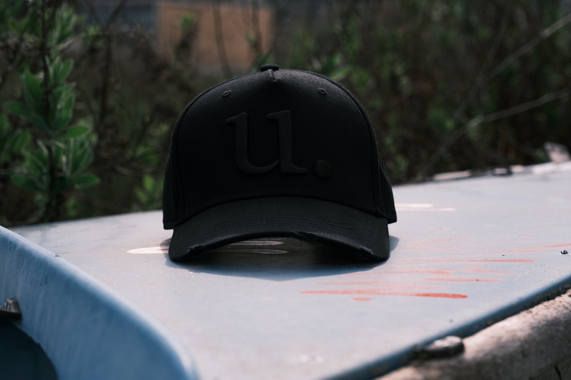 casquette homme brodée noir