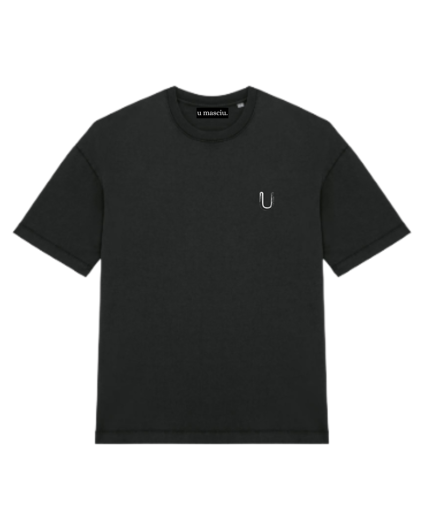 T-SHIRT OVERSIZE NOIR "ANAGRAMME"