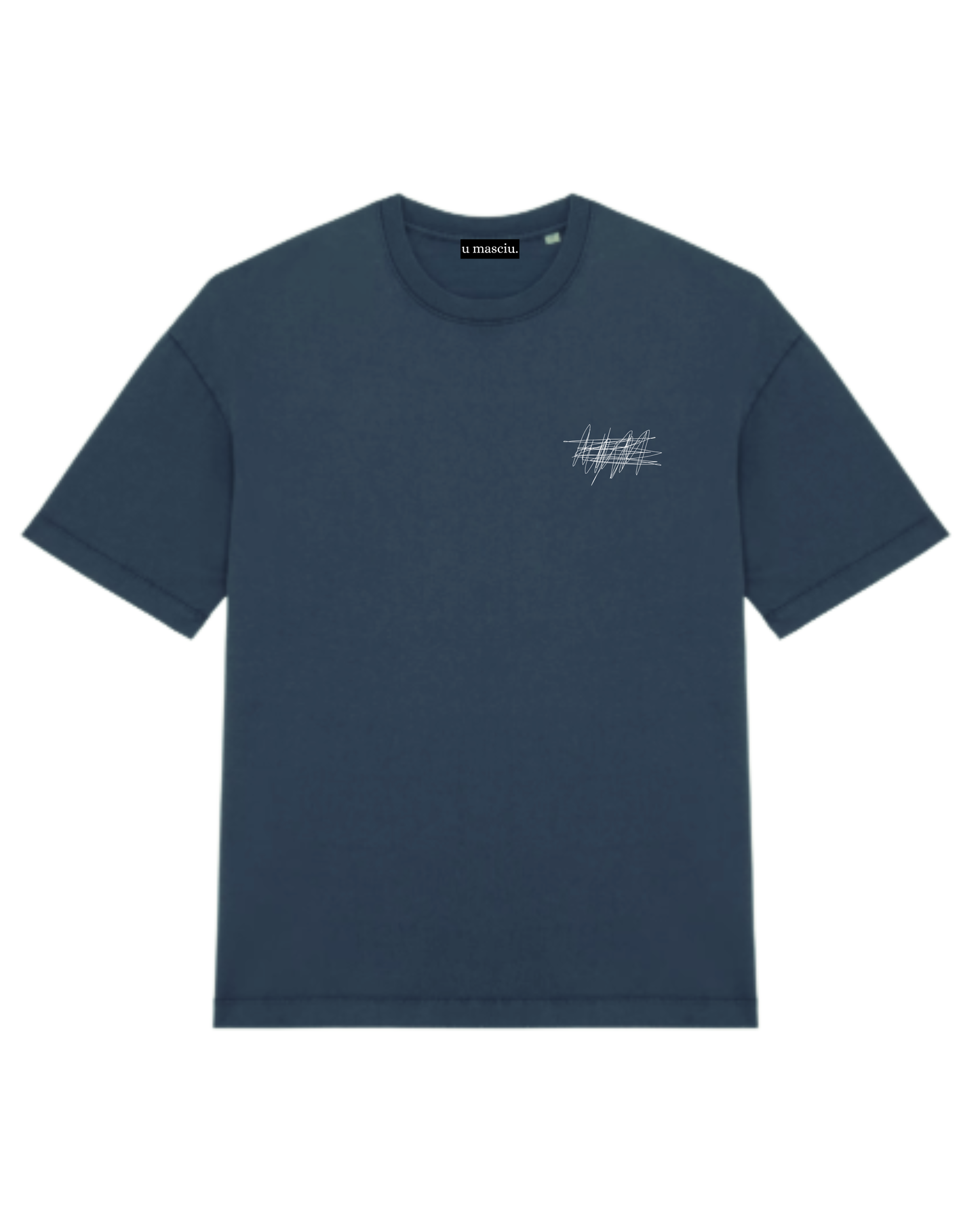 T-SHIRT OVERSIZE MARINE VINTAGE "CONFIDENTIEL"